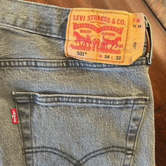 Levis 501 | Classic grey Men's Jeans - Picture 7 of 9
